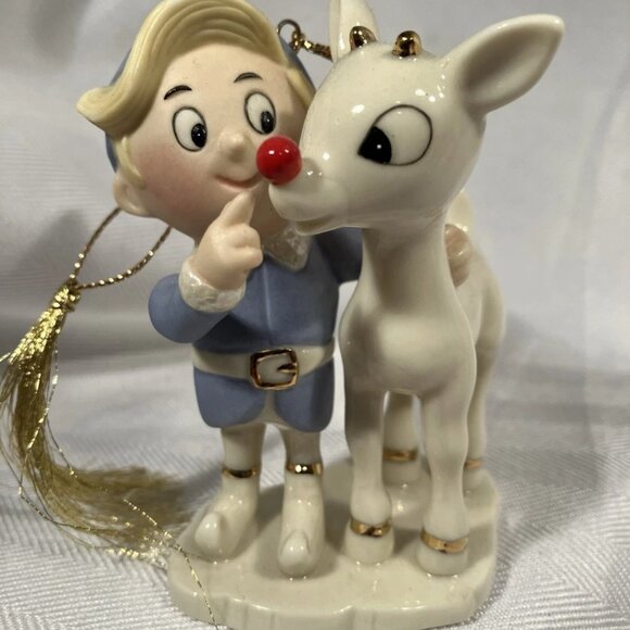 Lenox Rudolph's Glowing Friendship Ornament - Picture 3 of 6